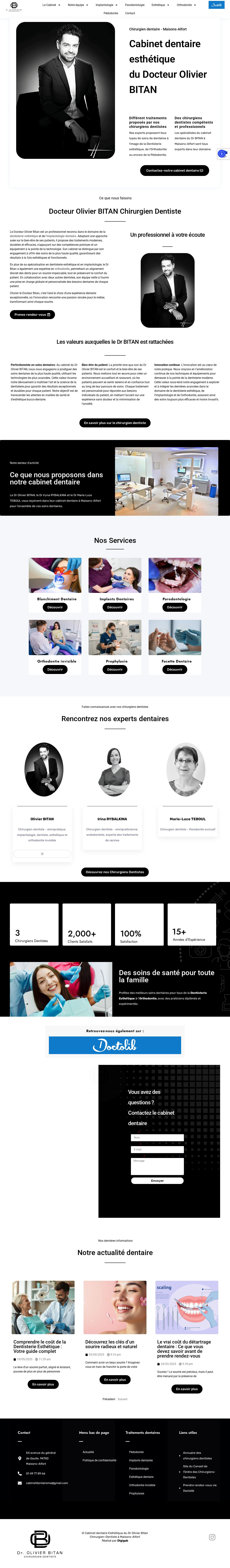 Aperçu du site Dr Olivier Bitan