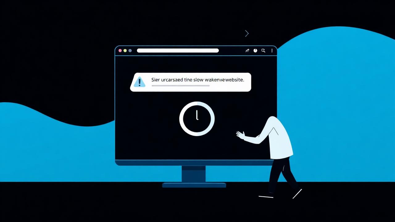 Visiteur quittant un site WordPress lent