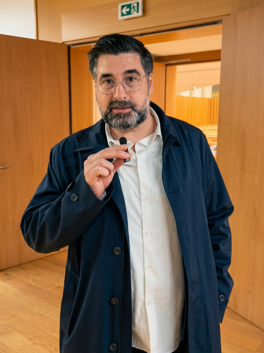 Gabriel Soussan prenant la parole lors de la remise des diplômes de l'IAD Business School