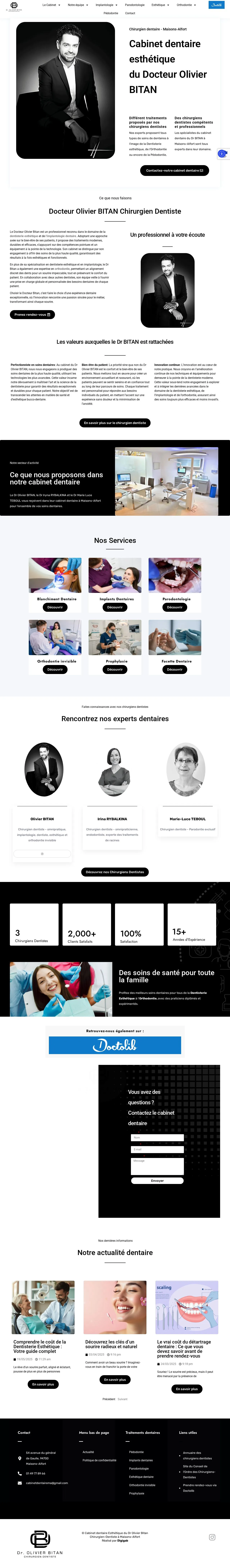Aperçu du site Dr Olivier Bitan
