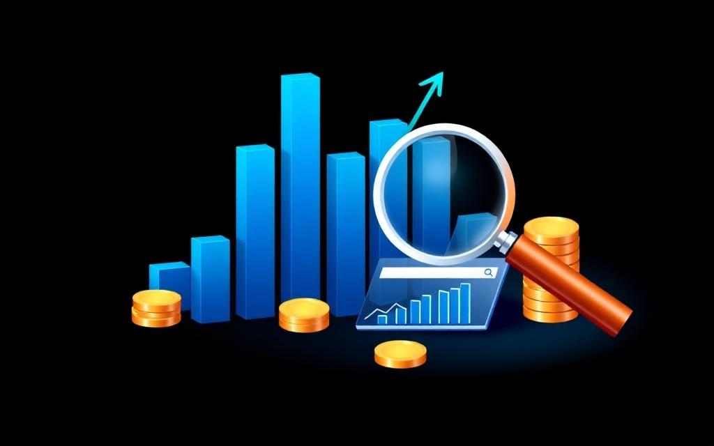 Budget SEO d'une petite entreprise illustré par un graphique de croissance